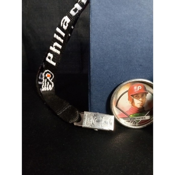 Philadelphia Phillies Philly Phanatic 2.5" Figure 1987, Topps coin Hayes, Flyers - Picture 6 of 7